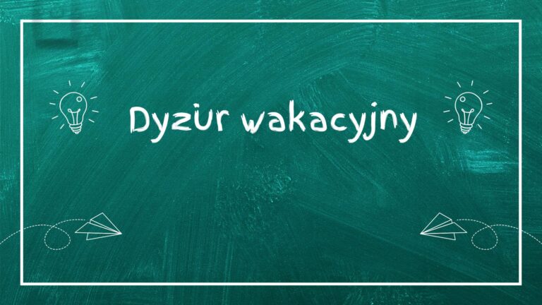 Dyżur wakacyjny – listy zakwalifikowanych